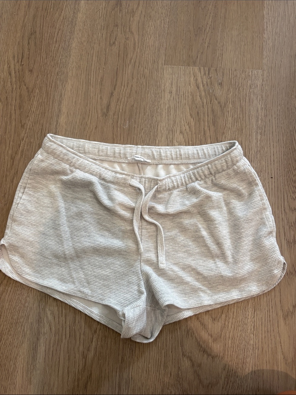 Light grey Garage Waffle Knit Women’s Lounge Shorts